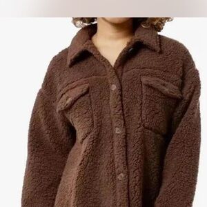 32 Degrees Brown Teddy Sherpa Jacket
